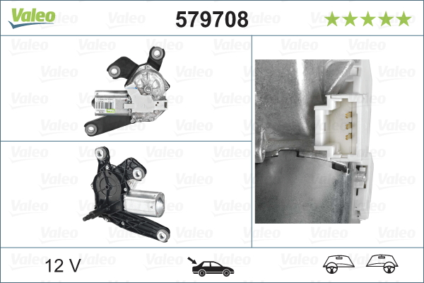 Wiper Motor - 579708 VALEO